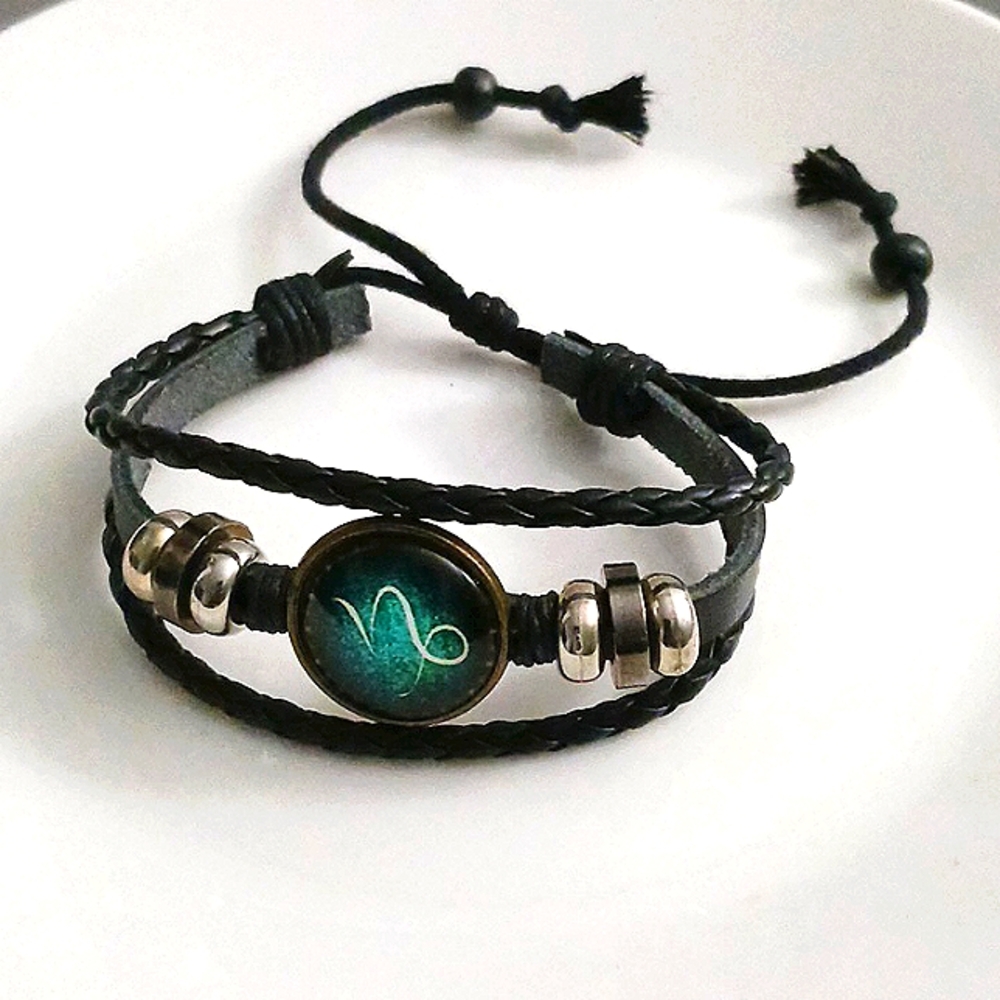 Unisex Capricorn Zodiac Bracelet